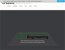 Tablet Screenshot of cvengineering.com